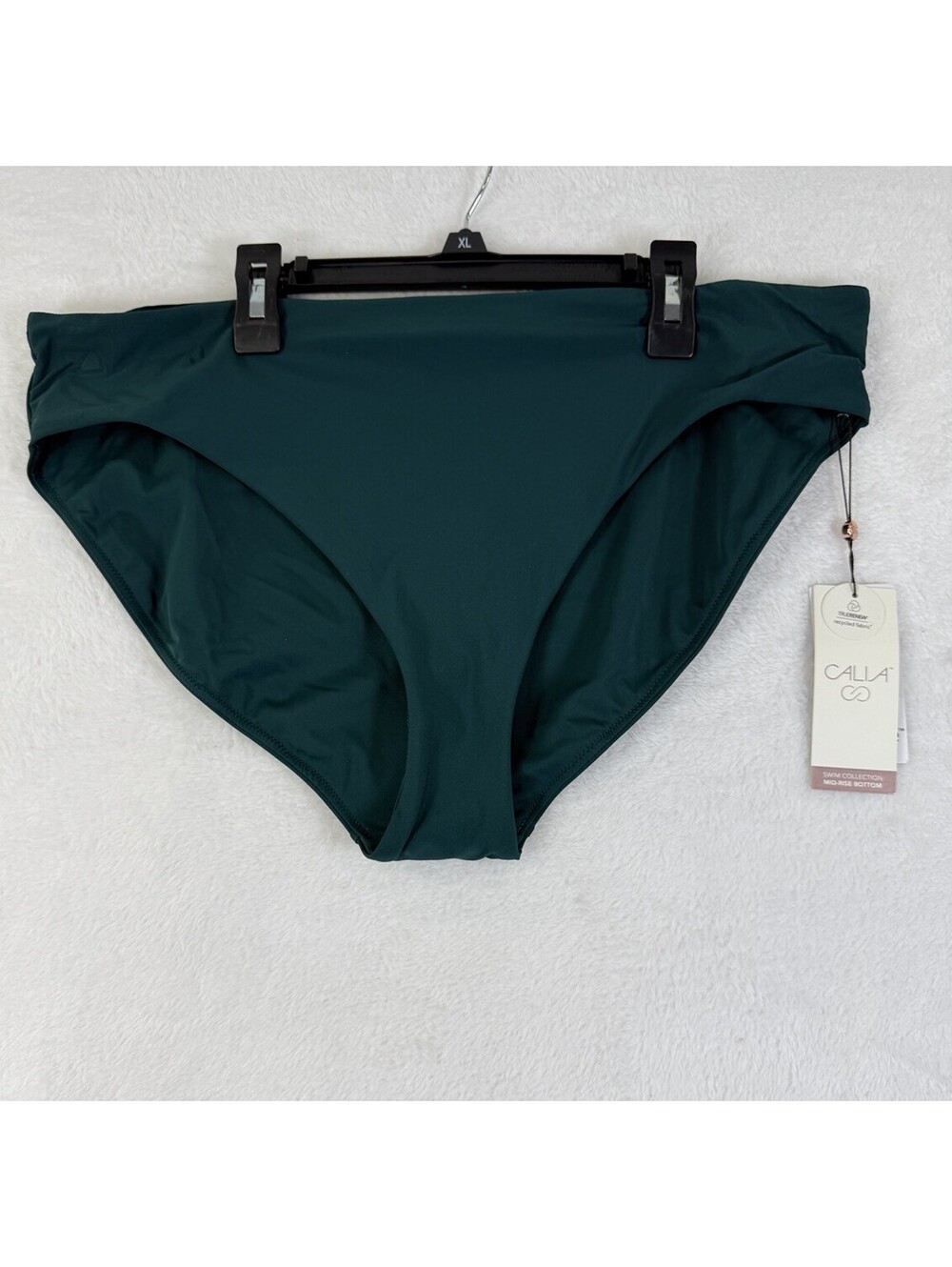 Calia Swim Bottom XL Womens Sea Green Core Mid Rise Bikini Swimwear New NWT
